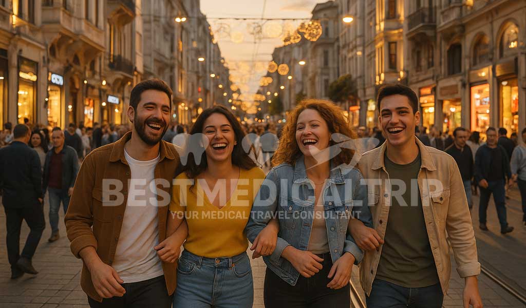 Istanbul Evening Street Scene