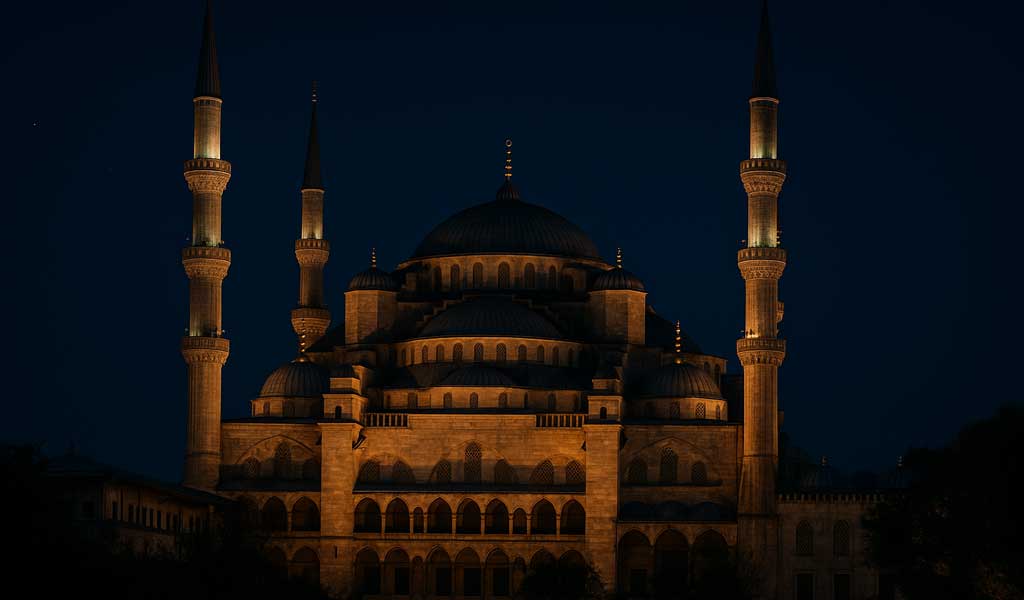 Blue Mosque at Night