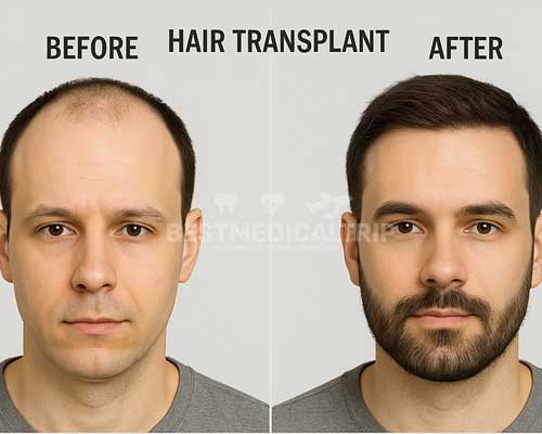 Hair transplant result